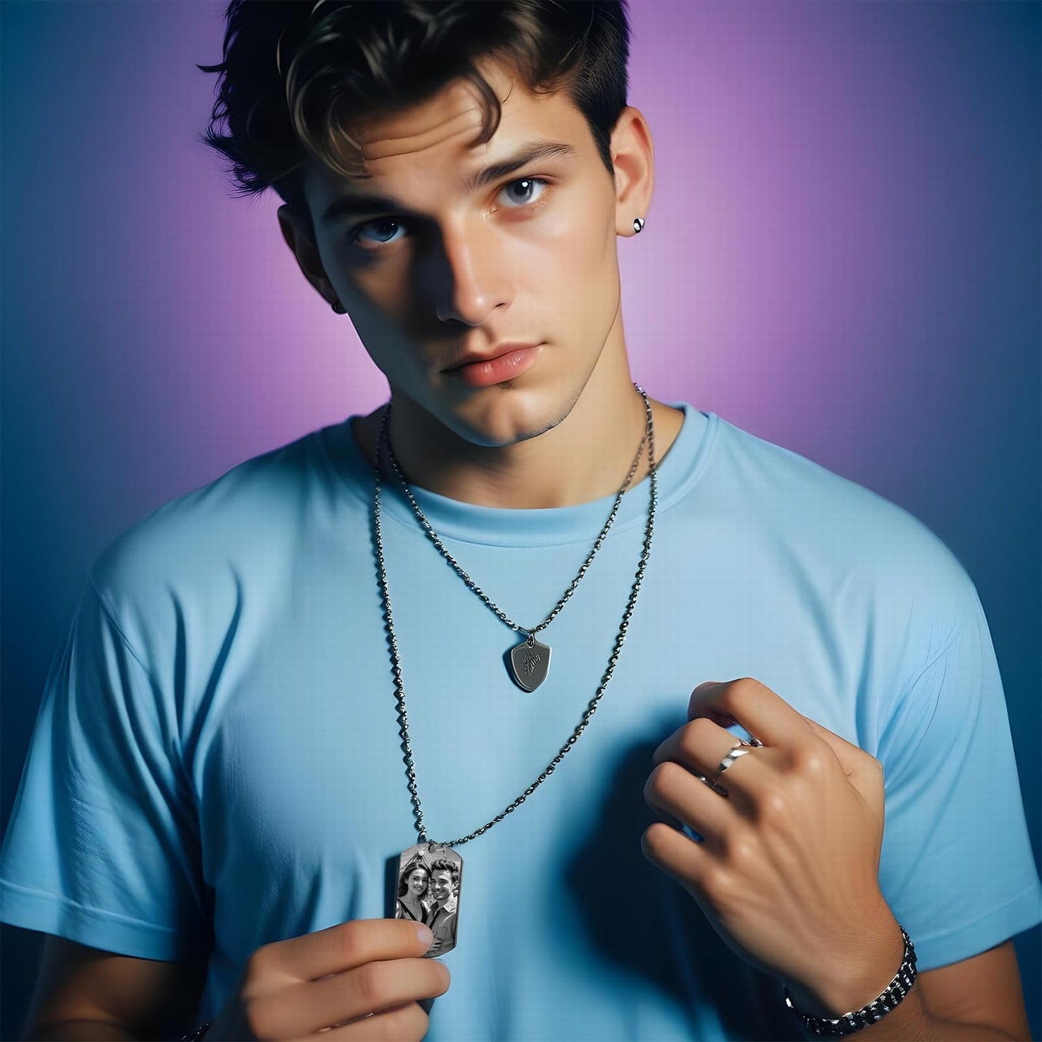 Acrylic Name Necklace Personalized Nameplate Necklace Bridesmaid Gift Plastic Nameplate Jewelry Gift for Her Custom Girl Name Charm