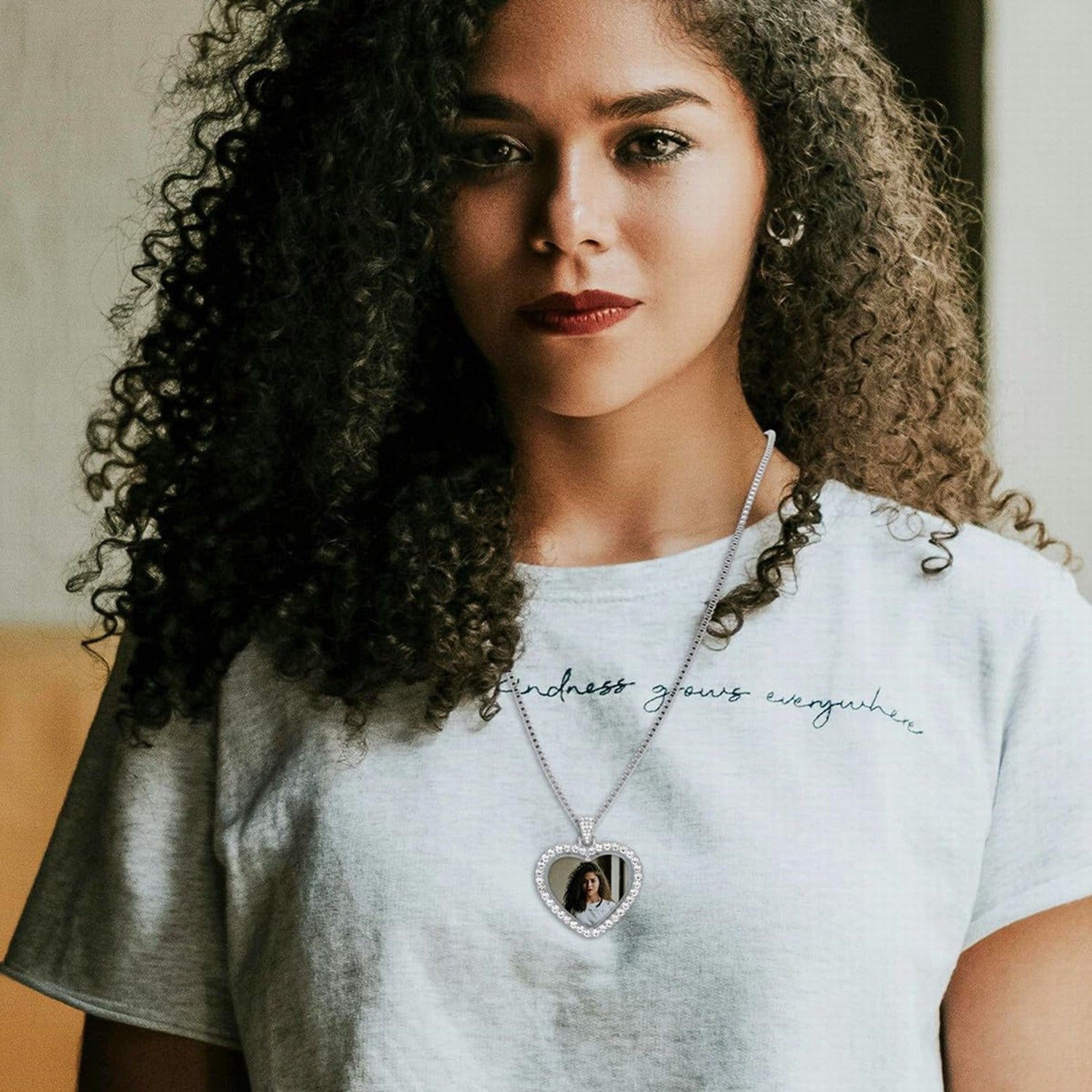 925 Sterling Silver Personalized 4 Sides Vertical Bar Pendant Necklace Custom Made with Any Message Text