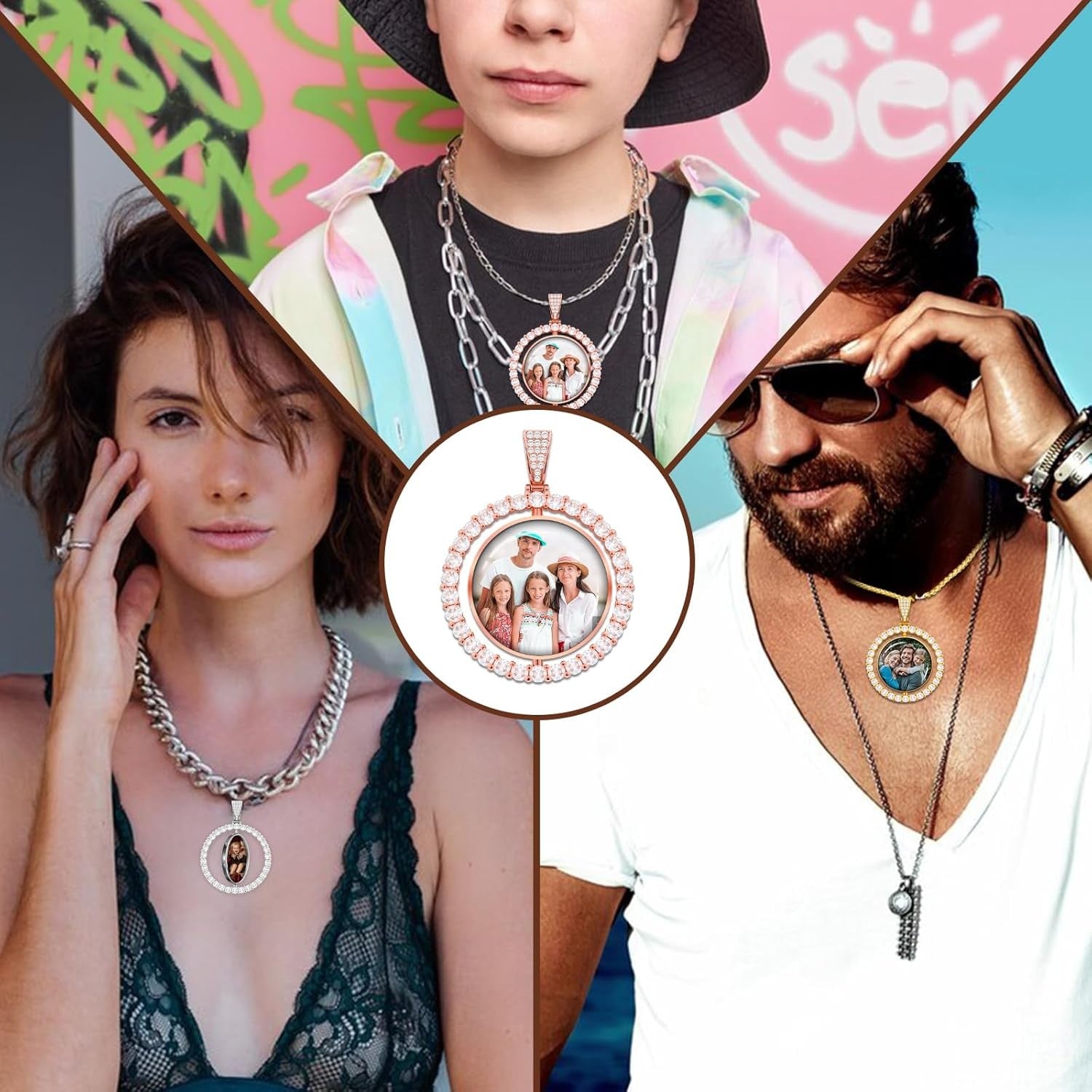 925 Sterling Silver Custom Made Pendant Personalized Silver Plated Any Name Necklace Gift