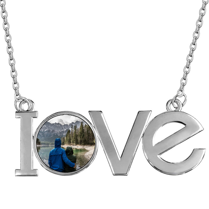 (Set of 2) Custom Name Necklaces For Women Personalized Name Necklaces in .925 Solid Sterling SIlver Personalized with any Name or Word (Silver Dainty Name Necklace)