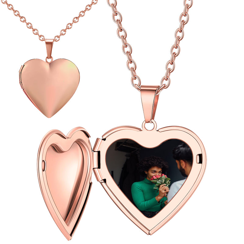 925 Sterling Silver or -Plated Engraved Heart Locket Necklace for Little Girls, Teens, or Women